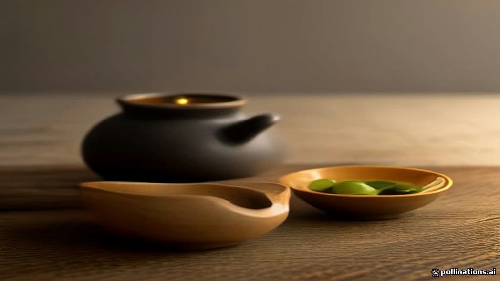 Bouteille d'huile d'olive et bol minimaliste sur fond sombre